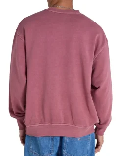 Champion Vintage Wash Crew in Maroon