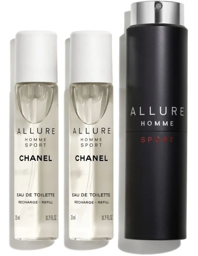 CHANEL ALLURE HOMME SPORT Twist and Spray Refillable Bottle – Eau de Toilette
