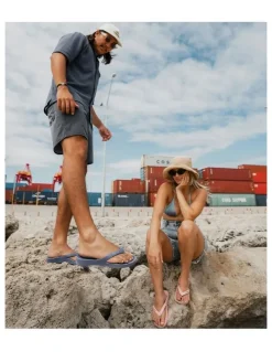 Cheeki Arch Support Thongs in Blue