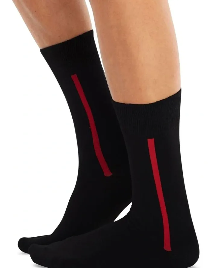Chusette Men's Socks in Black 10 Pack