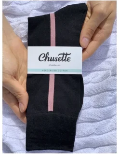 Chusette Men's Socks in Black 10 Pack
