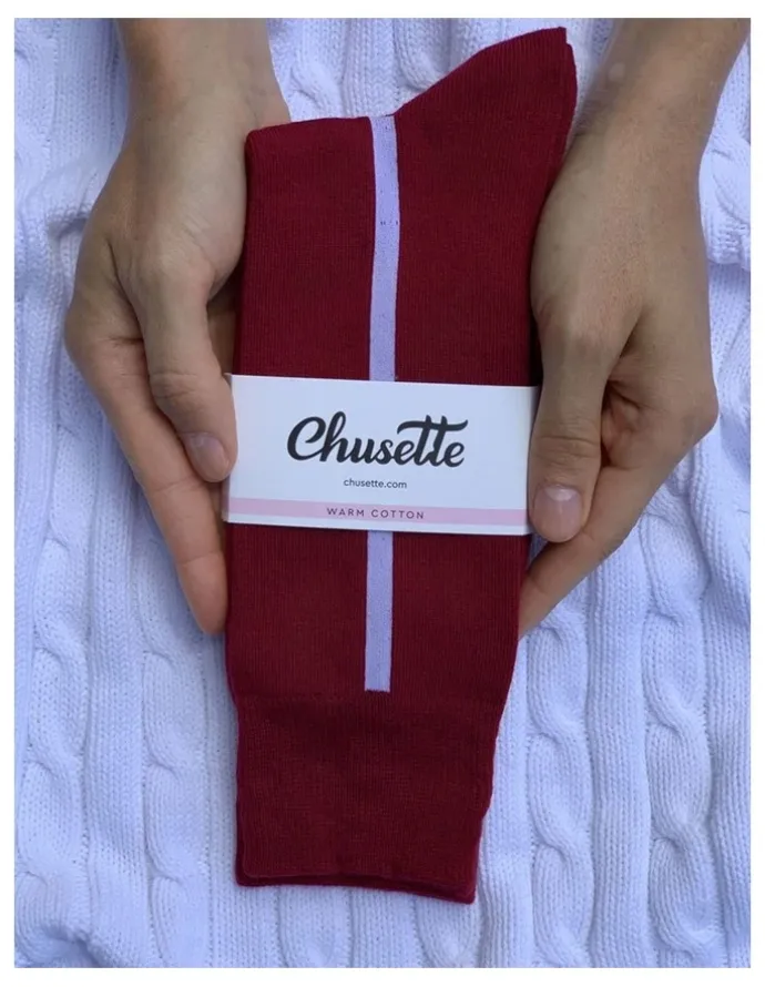 Chusette Men's Socks in Bordo 10 Pack