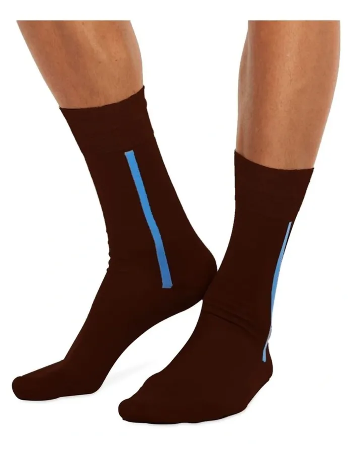 Chusette Men's Socks in Dark Brown 10 Pack