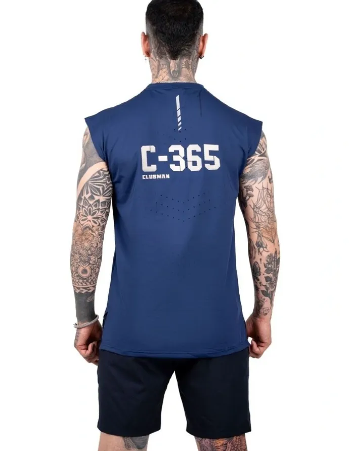 Clubman C-365 Flex Singlet in Navy