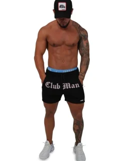 Clubman Midnight Blossom Shorts in Black
