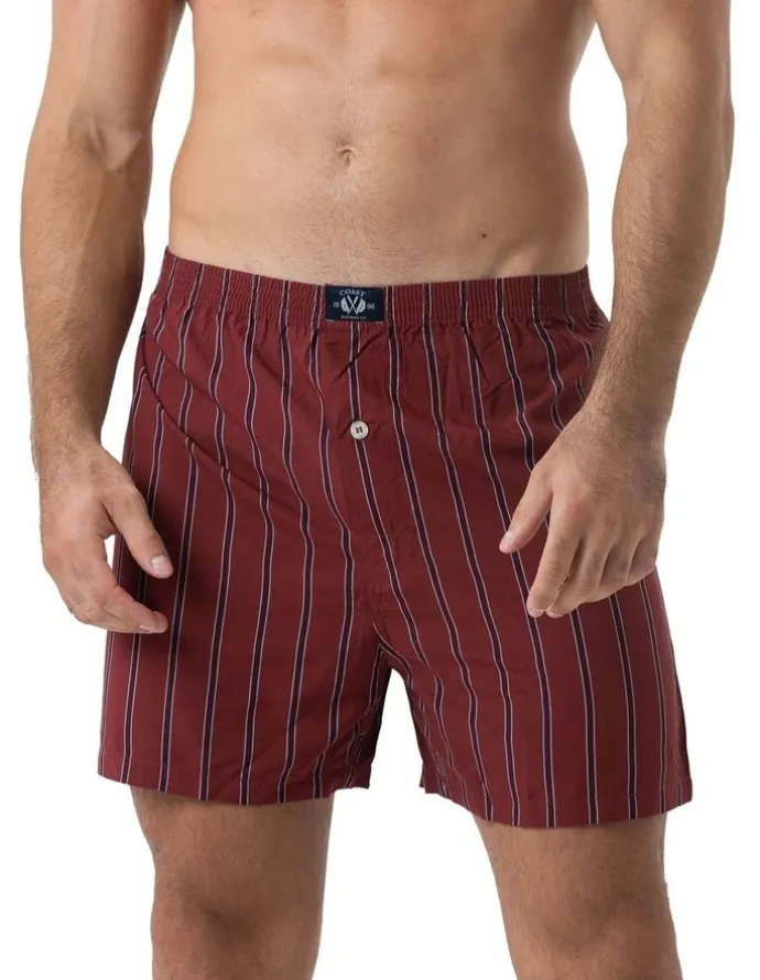 Coast Clothing Co Bamboo Boxers 2 Pack in Red
