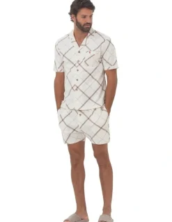 Coast Clothing Co Brussels Button Thru Pyjama in Brown