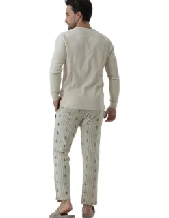 Coast Clothing Co Coast Anchors Pyjama Set in Beige