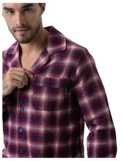 Coast Clothing Co Flinders Flannel Button-Thru PJ in Sunset