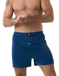 Coast Clothing Co Knit Boxers 2 Pack in Navy Iris