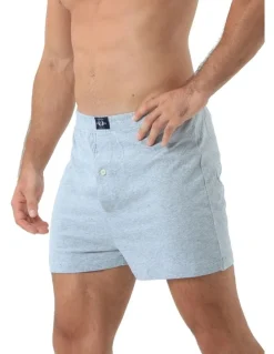 Coast Clothing Co Knit Boxers 2 Pack in Grey