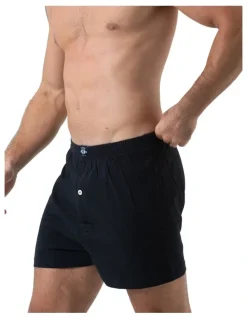 Coast Clothing Co Knit Boxers 2 Pack in Black