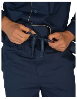 Coast Clothing Co Portsea Button Payjama Set in Navy