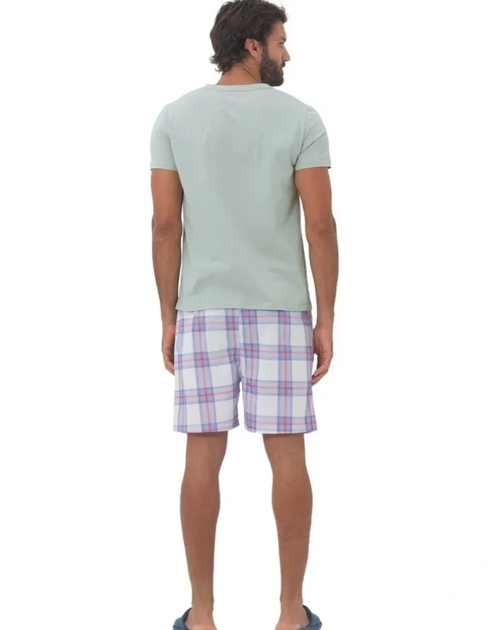 Coast Clothing Co Road Tripping Mens Pyjamas in Green