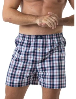 Coast Clothing Co Woven Boxers 2 Pack in Grey