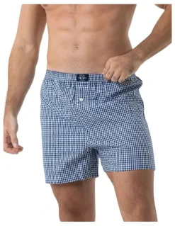 Coast Clothing Co Woven Boxers 2 Pack in Grey