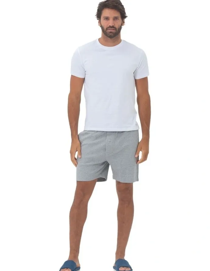 Coast Clothing Co Barcelona Lounge Shorts in Grey Marle