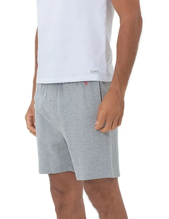 Coast Clothing Co Barcelona Lounge Shorts in Grey Marle