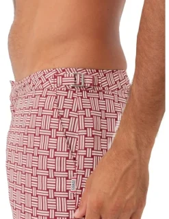 Coast Clothing Co Bombay Weave Swim Shorts in Wine
