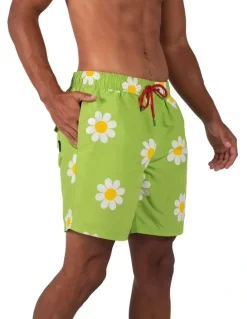 Coast Clothing Co Classic Boardshorts in Daisy Lime