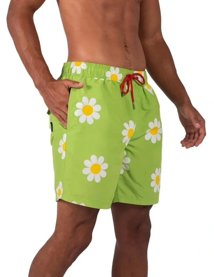 Coast Clothing Co Classic Boardshorts in Daisy Lime