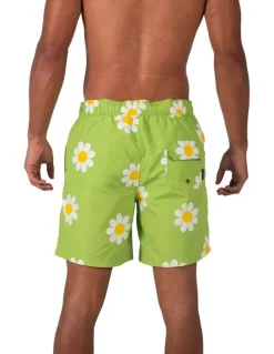 Coast Clothing Co Classic Boardshorts in Daisy Lime