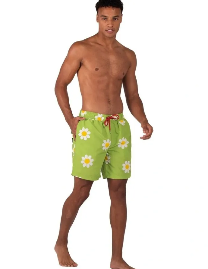 Coast Clothing Co Classic Boardshorts in Daisy Lime
