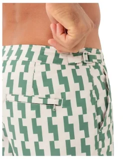 Coast Clothing Co Elm Rock Swim Shorts in Green