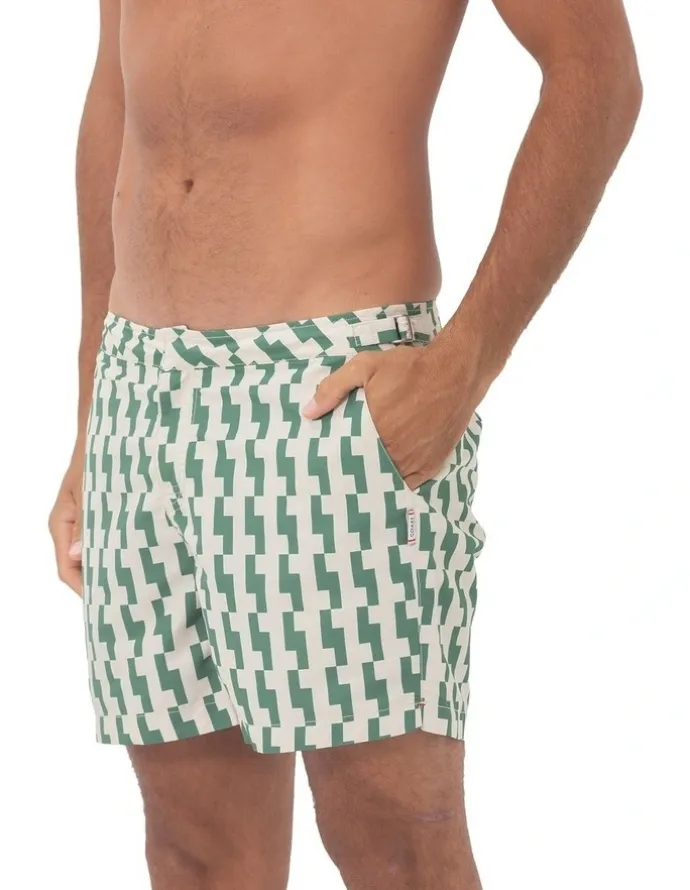 Coast Clothing Co Elm Rock Swim Shorts in Green