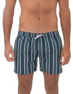 Coast Clothing Co Felix Mens Swim Shorts in Dark Green