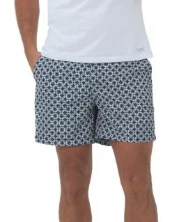 Coast Clothing Co Iris Square Swim Shorts in Navy