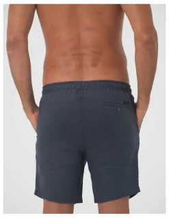 Coast Clothing Co Linen Shorts in Charcoal