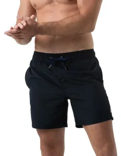 Coast Clothing Co Mens Essential Swim Shorts in Black