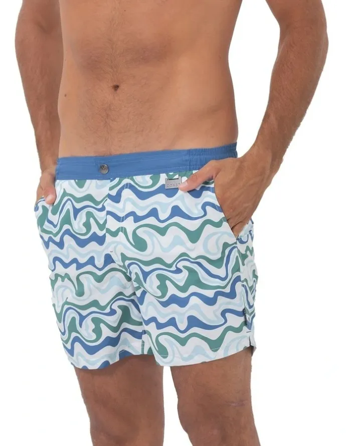 Coast Clothing Co Palm Springs Swim Shorts in Blue