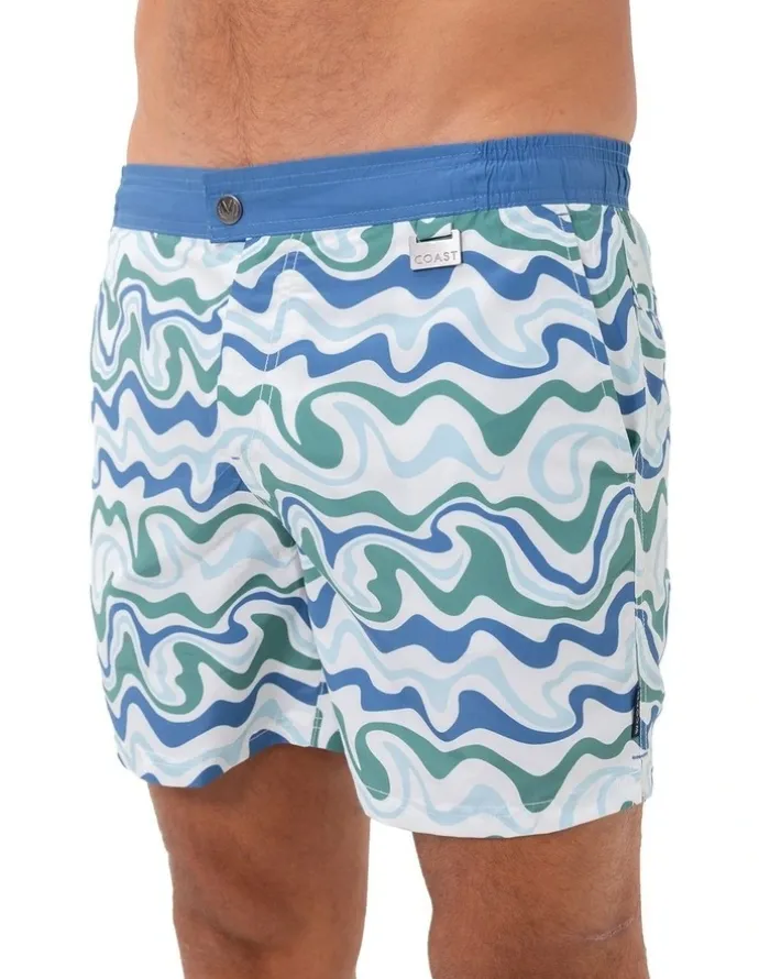 Coast Clothing Co Palm Springs Swim Shorts in Blue