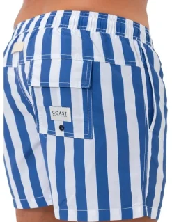 Coast Clothing Co Santorini Mens Swim Shorts in Blue