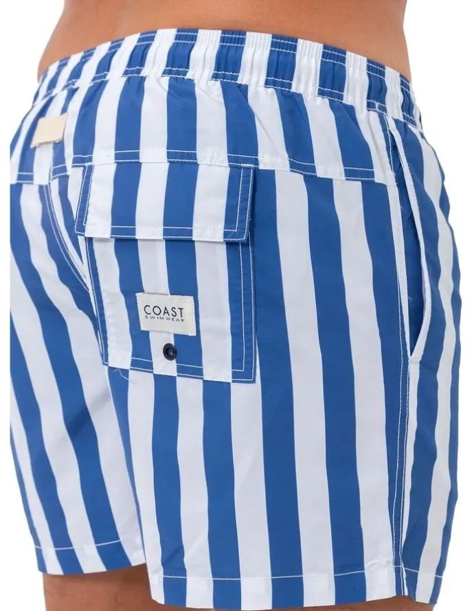 Coast Clothing Co Santorini Mens Swim Shorts in Blue