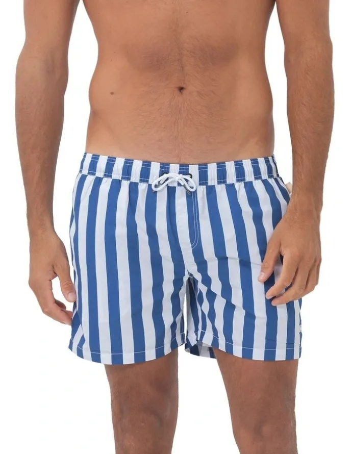 Coast Clothing Co Santorini Mens Swim Shorts in Blue