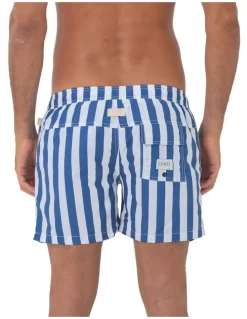 Coast Clothing Co Santorini Mens Swim Shorts in Blue