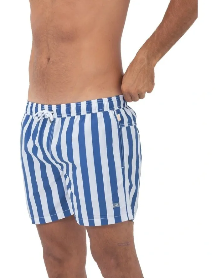 Coast Clothing Co Santorini Mens Swim Shorts in Blue