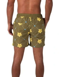 Coast Clothing Co Sydney Boardshorts in Olive
