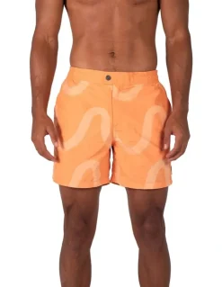 Coast Clothing Co Sydney Coffs Boardshorts in Orange