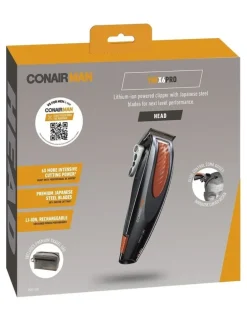 ConairMan X6 Pro Hair Clipper in Grey/Orange VSM1100A