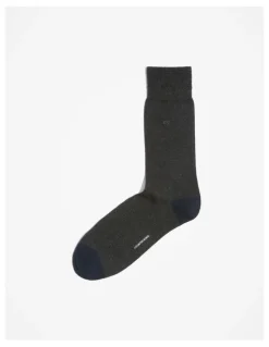 Country Road Contrast Sock in Charcoal Marle