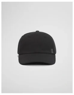 Country Road Cotton Pique Logo Cap in Black