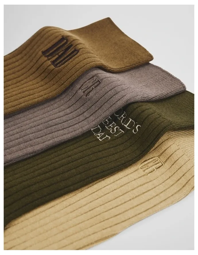 Country Road Cr Dad Sock Pack Of 4 in Green Multi