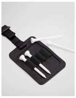 Country Road Cr Golf Tee Bag Tag in Black