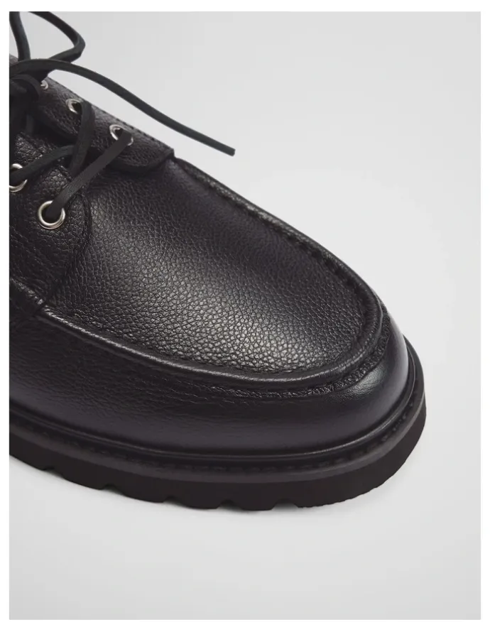 Country Road Dexter Boat Shoe in Black