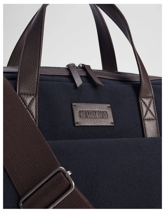 Country Road Hudson Briefcase in Navy