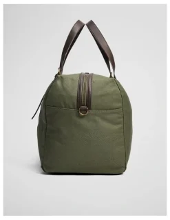 Country Road Hudson Cotton Duffle Bag in Moss Green